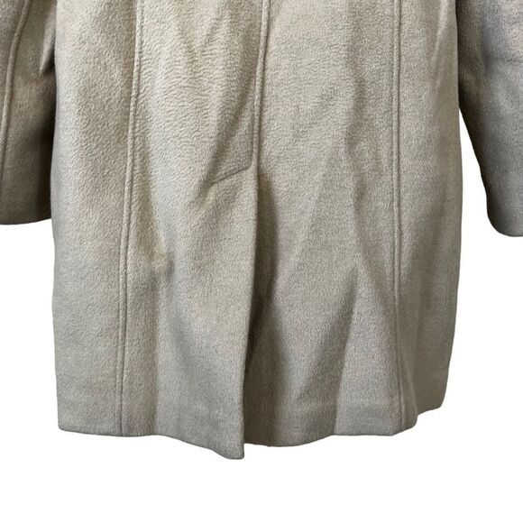 Ann Taylor Loft Camel Wool Toggle Coat with Hood - Picture 15 of 16